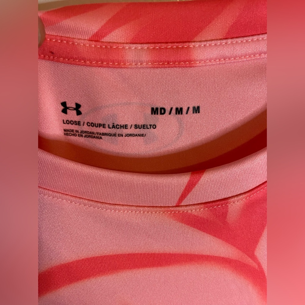 Under Armour Pink Short Sleeve Tee - Picture 3 of 3